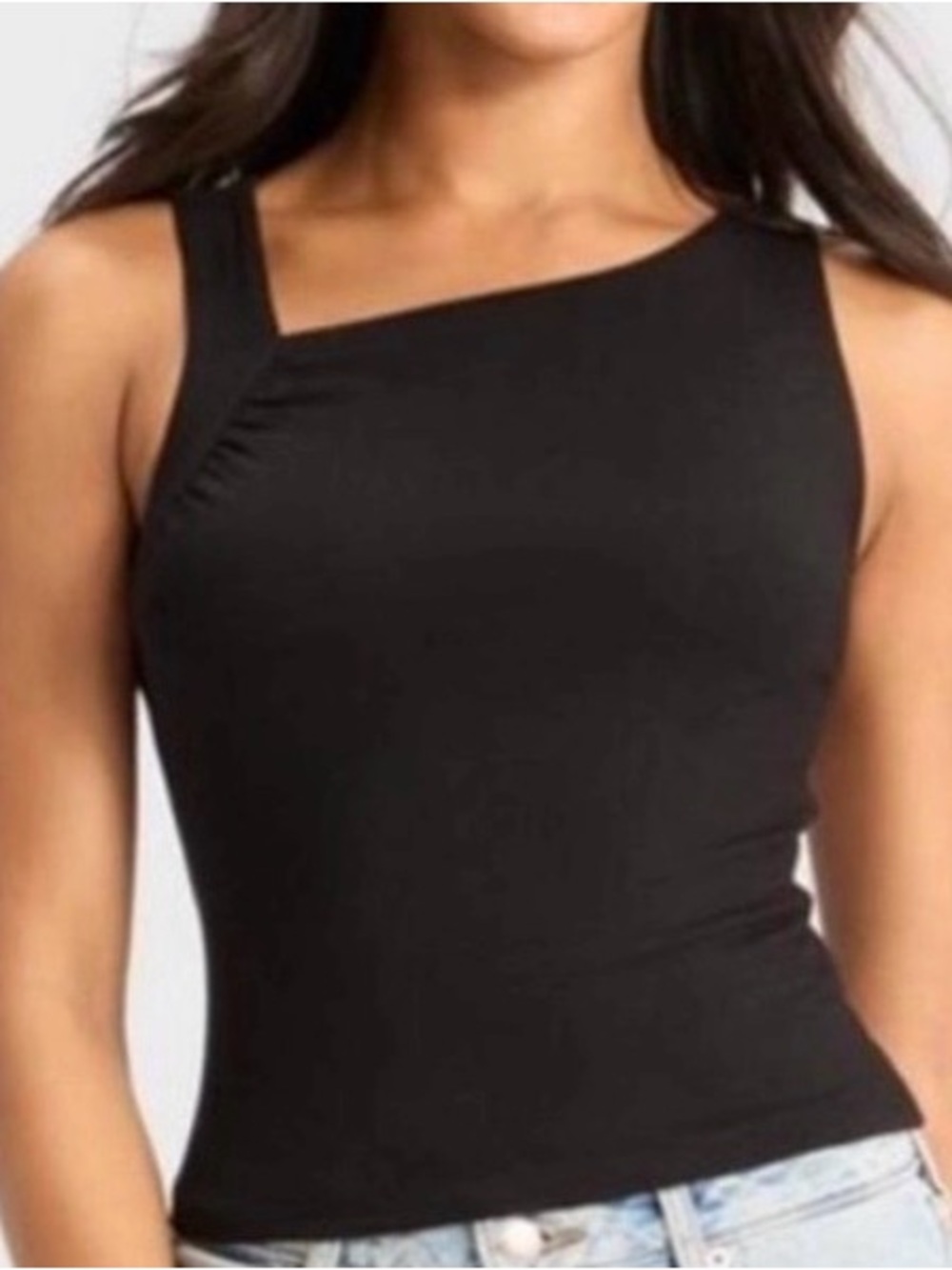 Asymmetrical One-Shoulder Tank Top